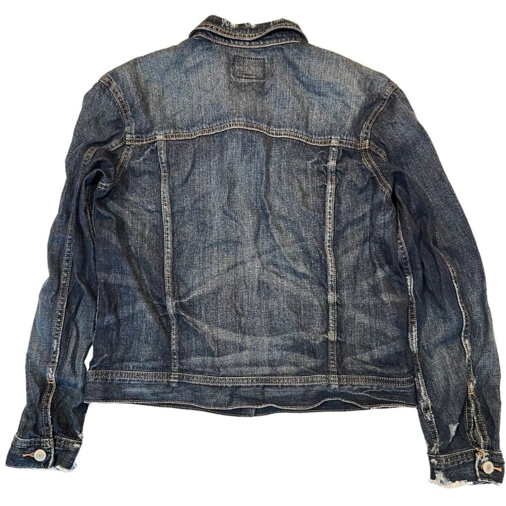 NWT AMERICAN EAGLE Misses Denim Jackets Sz M Darker Wash #283211 - Picture 2 of 5